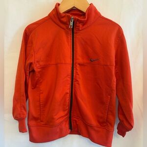Nike Kids Boys Size 4 Vibrant Orange  Full-Zip Track Jacket – Bold Logo Back,